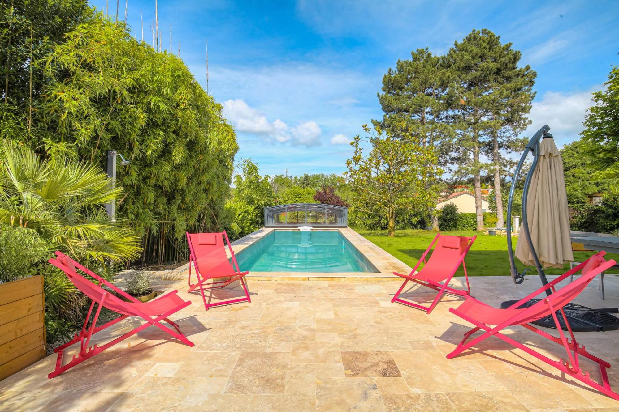 Charmante Maison Avec Piscine Proche Lyon Villa Dardilly Buitenkant foto